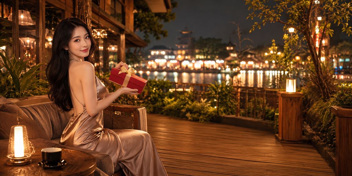 Nhóm bạn tại Hà Nội chơi bài và tham gia casino trực tuyến trong quán cà phê buổi tối