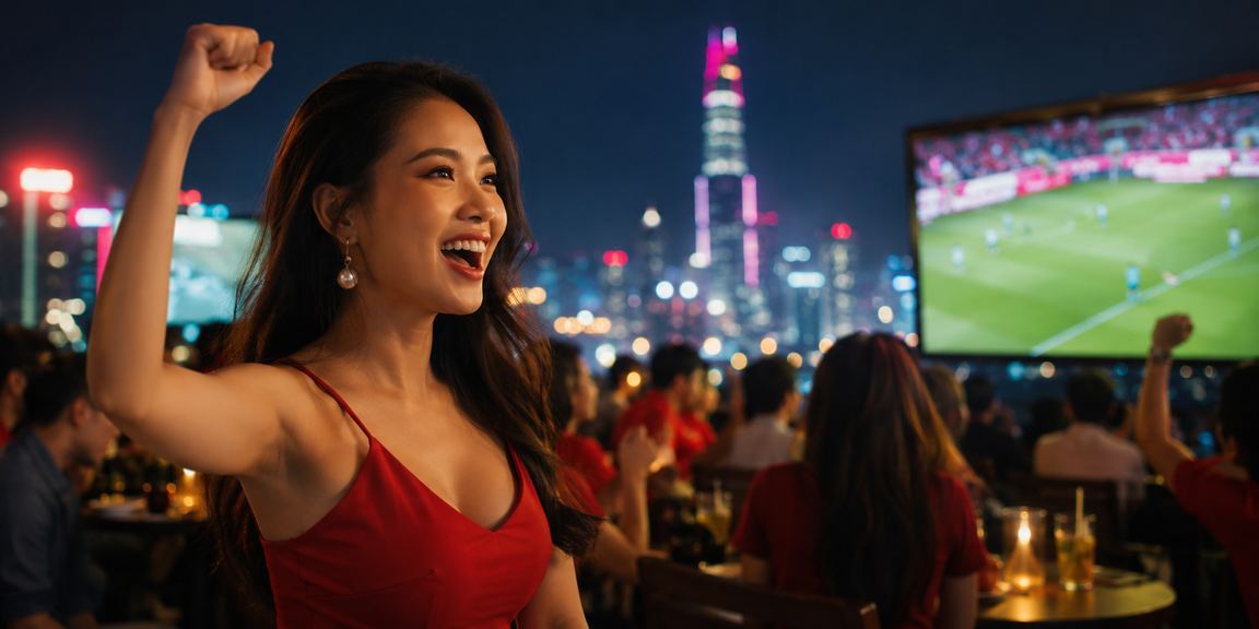 Khán giả xem bóng đá và đặt cược trực tuyến tại lễ hội Hồ Chí Minh
